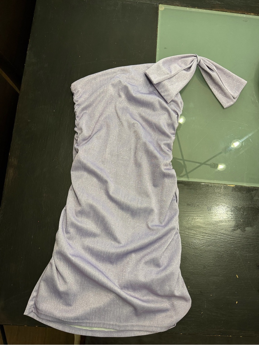 superdown Lilac One-Shoulder Knot Strap Dress